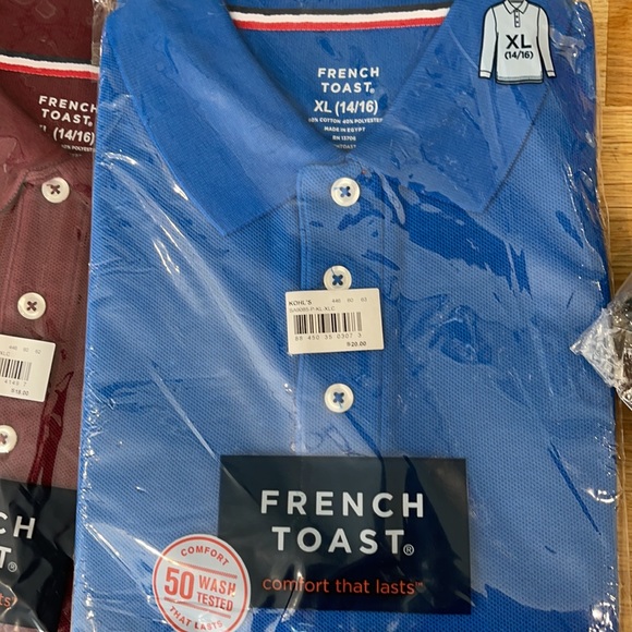 14/16 French toast polo bundle!! - Picture 3 of 7